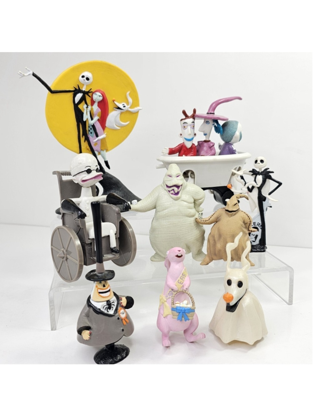 Tim Burton Nightmare Before Christmas Figure Lot Disney Applause Touchstone 9pcs